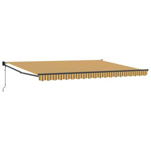 vidaXL Markiza wysuwana Wielokolorowe 450 &times; 300 cm Poliester i Metal