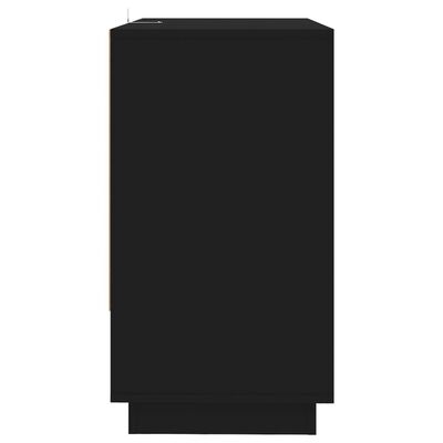 vidaXL Szafka, czarna, 70 x 41 x 75 cm, płyta wiórowa