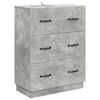 vidaXL Szafka z Szufladami Betonowy szary 66 x 34,5 x 87 cm