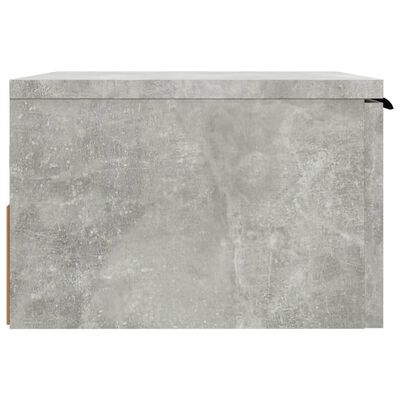 vidaXL Wisząca szafka nocna, szarość betonu, 34x30x20 cm