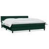 vidaXL Ł&oacute;żko typu Box Spring z materacem Ciemnozielone 180x220 cm