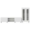 vidaXL Zestaw szafek RTV z szufladą Biały Materiał drewnopochodny