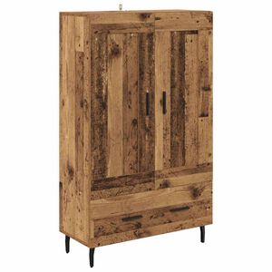 vidaXL Highboard z szufladą Stare drewno 69,5 x 31 x 115 cm