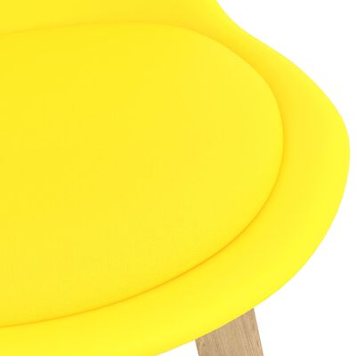 vidaXL 7-częściowy zestaw mebli barowych, żółty