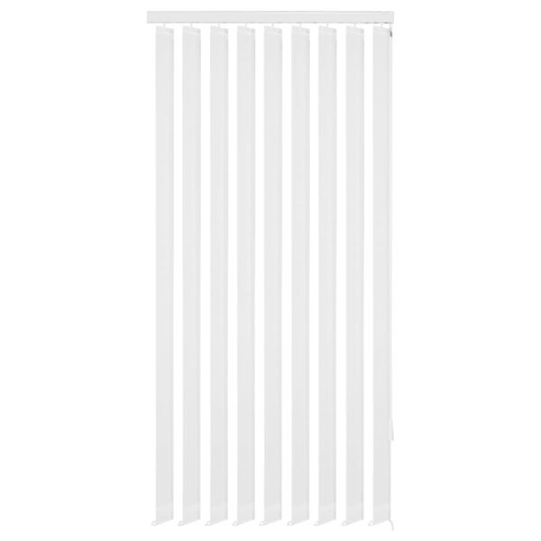 vidaXL Żaluzje pionowe z białego materiału 120x250 cm