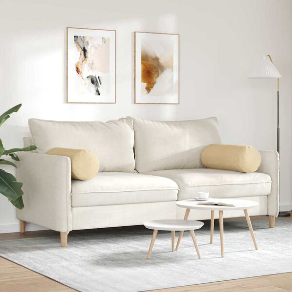 vidaXL Poduszki Wałkowe 2 pcs Szary zielony Ø 25 x 70 cm