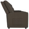 vidaXL 4-os., rozkładany fotel, uchwyty na napoje, brązowy, tkanina