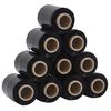 vidaXL Folie stretch 10 szt. Czarne 23 &micro;m 10 cm x 300 m