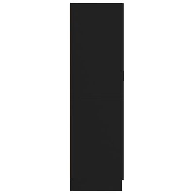 vidaXL Szafa, czarna, 82,5x51,5x180 cm, materiał drewnopochodny