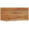 vidaXL P&oacute;łka ścienna, 60x30x2,5 cm, drewno akacjowe, naturalna krawędź