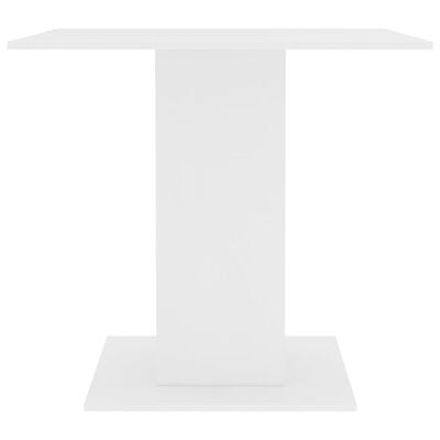 vidaXL Stół jadalniany, biały, 80 x 80 x 75 cm, płyta wiórowa