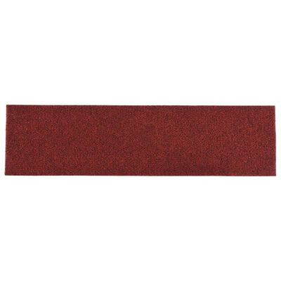 vidaXL Samoprzylepne nakładki na schody, 15 szt., 76x20 cm, czerwone