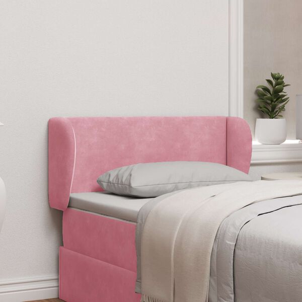 vidaXL Ucho Głowy R&oacute;żowy 40 x 23 x 6 cm Aksamit