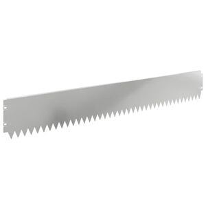 vidaXL Krawężnik do trawnika 20 pcs 103 x 15 cm Stal srebrny