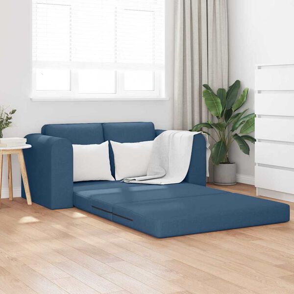 vidaXL Sofa Bed 60cm Niebieski tkanina