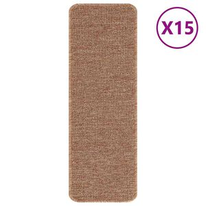 vidaXL Mats antypoślizgowe na schody 15 pcs Żółty 60 x 25 cm PP