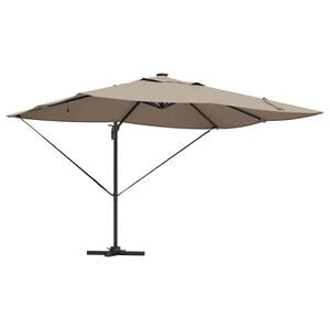 vidaXL Parasol plażowy 352 x 251 x 265 cm Poliester i aluminium