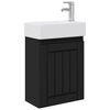 vidaXL Jednostka toaletowa z kranem Czarny 45,5 x 25,5 x 84 cm