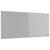 vidaXL Panel kuchenny Jasnoszary 90 x 40 cm szkło hartowane