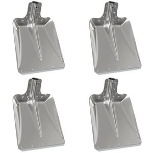 vidaXL Głowica łopaty 4 szt. Srebrny 43 x 32,5 cm Aluminium