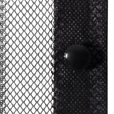vidaXL Moskitiera na drzwi z magnesami, 2 szt., czarna, 210x90 cm