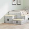 vidaXL Szafka do przechowywania 2 pcs Betonowy szary 118 x 41 x 40 cm