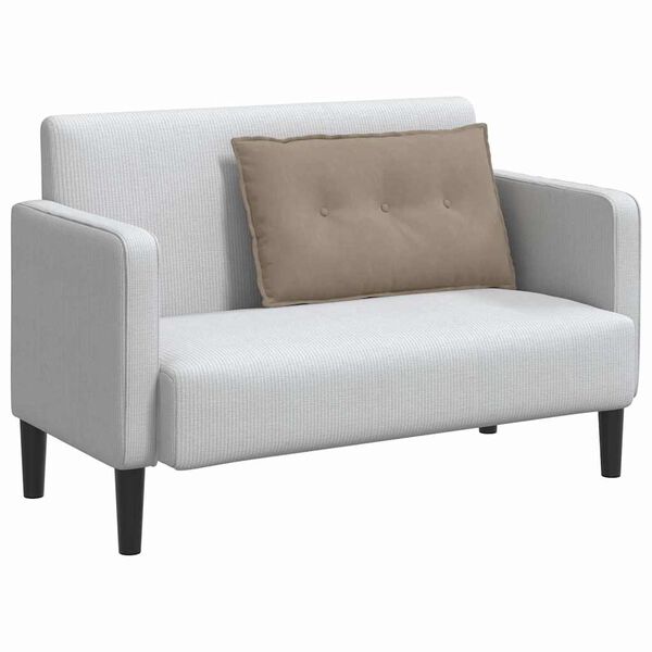 vidaXL Poduszka na plecy Ciemnoszary 80 x 50 cm Tkanina mikrofibrowa