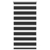 vidaXL Roleta Zebra 80,9x150 cm Szerokość materiału 76,7 cm czarna