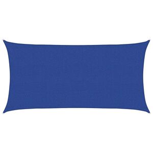 vidaXL Żagiel przeciwsłoneczny, 160 g/m&sup2;, niebieski, 2,5x5 m, HDPE