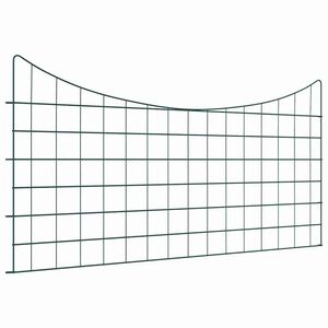 vidaXL Zestaw Ogrodzenia Stawu 5 pcs Zielony 100 x 50 cm Stal