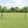 vidaXL Słupek ogrodzeniowy. Szary 10 x 0,4 m (siatka 60 x 60 mm)