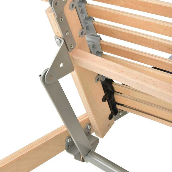 vidaXL Stelaż z listew Brązowy 80 x 190 cm Lite drewno bukowe