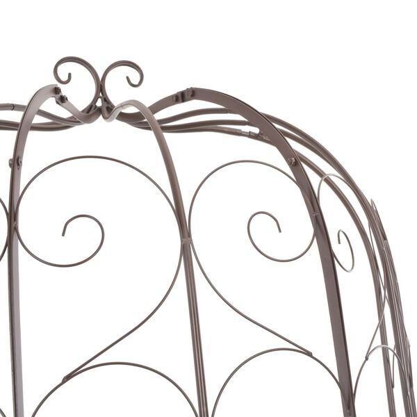 vidaXL Ławka ogrodowa, 95 cm, żelazo, antyczny brąz