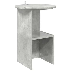 vidaXL Stolik boczny Betonowy szary &Oslash; 39,5 x 55 cm Drewno inżynieryjne