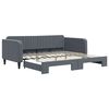 vidaXL Sofa rozsuwana, ciemnoszara, 100x200 cm, aksamit