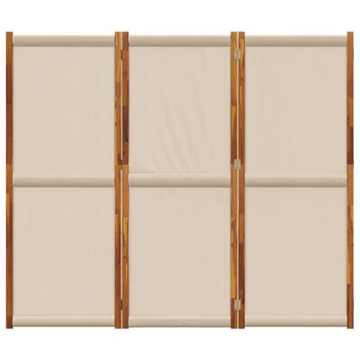 vidaXL Parawan 3-panelowy, taupe, 210x180 cm