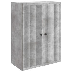 vidaXL Szafka ścienna Betonowy szary 66 x 34,5 x 90 cm