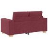 vidaXL Sofa dwuosobowa, wino czerwone, 160x77x82 cm, tkanina