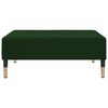 vidaXL 2-os. kanapa rozkładana z podn&oacute;żkiem, ciemnozielona, aksamitna