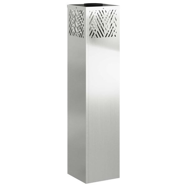 vidaXL Słoneczna LED lampa na ścieżkę 2 pcs Srebrny Galwanizowany