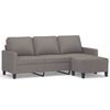 vidaXL 3-osobowa sofa z podn&oacute;żkiem, taupe, 180 cm, tkaniną