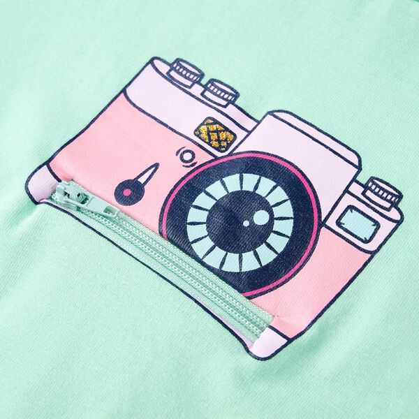 Koszulka dziecięca z kr&oacute;tkimi rękawami, jasnozielona, 128