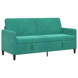 vidaXL Sofa z miejscem do przechowywania 3-osobowy Turkusowy