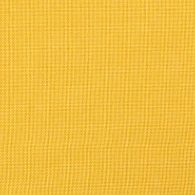 vidaXL Podnóżek, musztardowy żółty, 45x29,5x35 cm, tkanina i ekoskóra