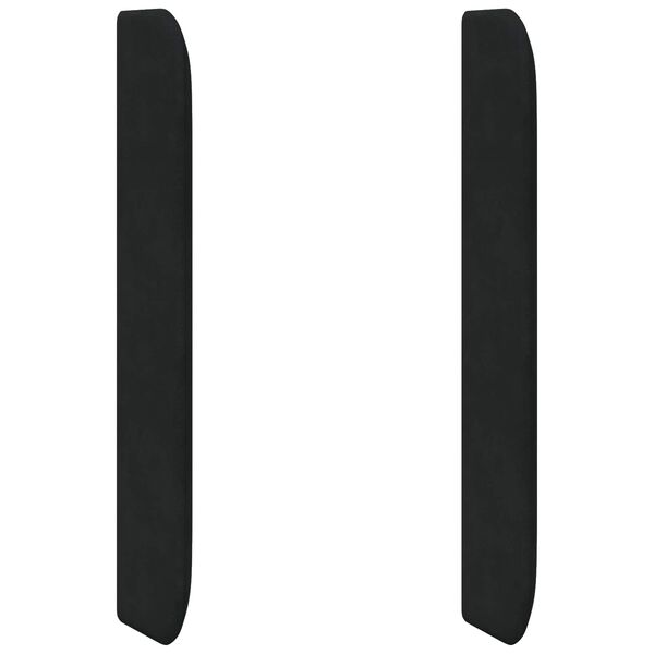 vidaXL Ucho Głowy Czarny 80 x 16 x 4 cm Aksamit