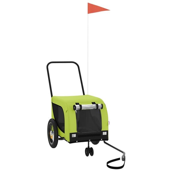 vidaXL Przyczepka rowerowa dla zwierząt, tkanina Oxford i żelazo