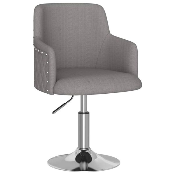 vidaXL Krzesła stołowe, 6 szt., ciemnoszare, obite tkaniną