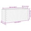 vidaXL Donica ogrodowa, 110x40x45,5 cm, lite drewno sosnowe