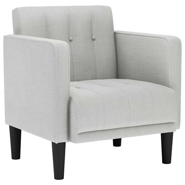 vidaXL Sofa Fotel z Podłokietnikami Cloud Grey 53 cm Tkanina