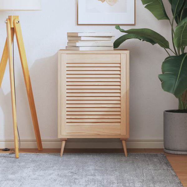 vidaXL Drzwi żaluzjowe do szafki, 61,5x49,4 cm, lite drewno sosnowe